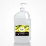 Gallon - 3.78L - Instant Hand Sanitizer with Pump Bottle - 75% Ethyl Alcohol - Food Grade - Skin Friendly (Aloe Vera) - Light Lemon Fragrance - Made in Canada