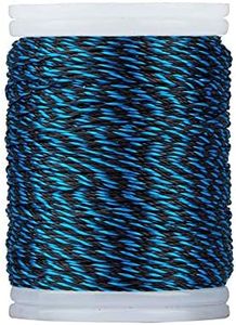 Namvo Cuerda para arco de 110 m, hilo para servir y cuerda de nailon resistente para arcos, suministros de tiro con arco adecuados para deportes al aire libre (azul y negro)
