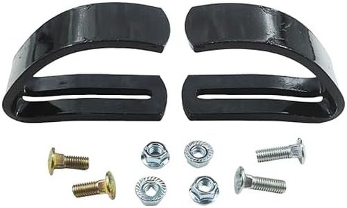 JFYO Replacement GXH24690 Front Blade/Snowplow Adjustable Skid Shoes for 46" Blade on 100 Series Mowers Compatible with John Deere Tractor Snow Blower Murray Skid Shoe Set （2 Pack）