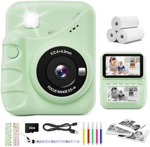 CalineGam Camara Fotos Infantil Instantanea, 3,0'' Pantalla HD 48MP Cámara Instantánea Niños con Tarjeta de 32 GB, 1080P Camara Infantil Digital Niños, Regalo para Niños y Niñas 3 a 12 Años (Verde)