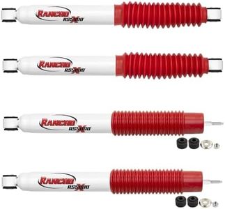Rancho RS55274 RS55288 Set of Front & Rear RS5000X Series Shocks fits 2001 2010 Sierra 2500 HD with Front Torsion Bar & 0” Lift | Improved Handling & Performance | For Quicker Rebound