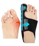 NHCDFA Bunion Corrector for Women, Bunion Thumb Corrector, Right Foot Thumb Bunion Splint Adjustable Toe Separator for Women and Men Correction for Day Night Support