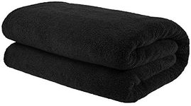 100% Cotton Oversized 40x80 Bath Sheet, Turkish Bath Towels for Bathroom Extra Large, Black Bath Sheet