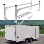 ELITEWILL Adjustable Trailer Ladder Rack Aluminum Trailer Ladder Roof Rack for Enclosed Trailers and Open Trailers