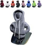 vvag Gear Shift Hoodie,Universal Shift Knob Hoodie, 4.7 Inch Car Shifter Stick Protector Decoration, Funny Hoodie Car Gear Shift Cover, Auto Interior Accessories Shifter Hoodie (Grey)