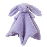 Apricot Lamb Stuffed Animals Purple Bunny Rabbit Comforter Blanket Security Infant Nursery Character Blanket Luxury Snuggler Plush Baby Lovey(Purple Bunny, 13 Inches)