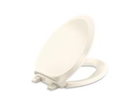 Kohler 4713-RL-47 French Curve Ready Latch Quiet-Close Elongated Toilet Seat, Almond