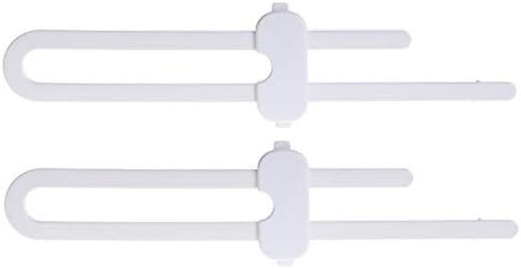 Dreambaby Slimline Slide Lock for Baby Proofing - Child Safety Cupboard Handle Locks - Suitable for Thinner Handles & Knobs