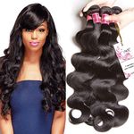 UNice Hair Icenu Series 8A Brazilian Body Wave Virgin Hair 3 Bundles 100% Human Hair Weave Extensions Natural Color 95-100g/piece (16 18 20)