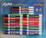 Sanford Corp Expo Low Odor Dry Erase Markers, 18 Count