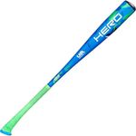 Axe | Hero | USA Baseball Bat | Drop -12 | 1-Piece Alloy | 2 1/2" Barrel | Blue/Green (26")