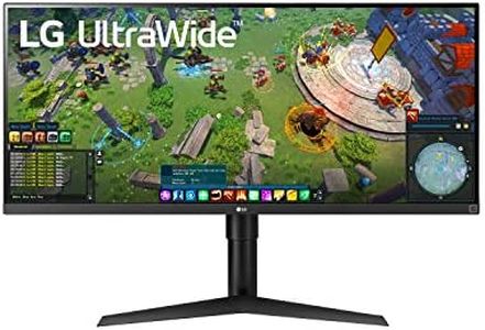 LG 34WP65G-B 34-inch FHD (2560 x 1080) UltraWide Computer Monitor, IPS, VESA DisplayHDR 400, HDR10, 75Hz, AMD FreeSync, HDMI, DisplayPort, USB Type-C, 3-Side Borderless, Tilt/Height Stand, Black