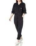 Dickies womens Long Sleeve Cotton Twill Work Utility Coveralls, Black, X-Small US