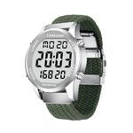 TIMEURE Pedometer Watch for Walking, Step Tracker Accurately, Waterproof Watch, Large Digital Display, Simple Step Counter Elderly Men and Women, Fashion Style Wrist Watch, Non Bluetooth (Green)