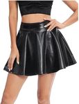 BODYWEAR LTD Girls Skirt - Metallic Girls Kids Foil Dance Skirt (Ballet, Skating, Tap, Jazz,Gymnastics) (Black, 5/6 Years)