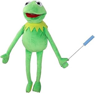 SUIYUEOUR Kermit The Frog Puppet with Control Rod Metal Puppet Set,The Muppets Show, Puppet Theatre,Soft Plush Frog Puppet Suitable for Kids Role Play Toy - 24 Inches,3 Years +