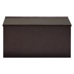 Dalmbox Wall-Mount Mailbox Large Mailbox for Post Rust-Proof Galvanized Steel Box for Outside or Townhouse Horizontal Style, Bronze, 15.7” x 4.3” x 9.4”