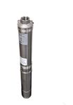 Hallmark Industries MA0414X-7A Deep Well Submersible Pump, 1 hp, 230V, 60 Hz, 33 GPM, 207' Head, Stainless Steel, 4"