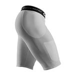 McDavid Girdle 5-Pocket, Comfort & Support For Large Core Muscles, Moisture-Wicking Technology, Great For Multiple Sports Grey