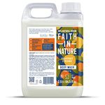 Faith In Nature Natural Grapefruit & Orange Body Wash, Invigorating, Vegan & Cruelty Free, No SLS or Parabens, 2.5L