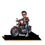 WEHATKE Photo Bike Caricature for Biker and Bike Lovers | Gift for Brother and Friend