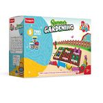 Funskool Fundough Playset Summer Gardening, Garden Themed Playset, Harvest Vegetables, 5 tubs of Dough, Toys for Kids, Shaping, Sculpting, 3 Years and Above, Multicolour