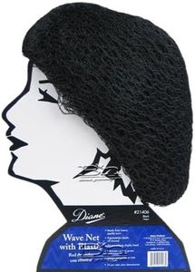 Diane Wave Net Head, noir, 24 pièces
