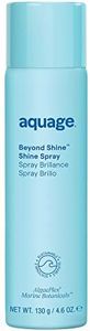 AQUAGE. Beyond Shine, Fine-Mist Silkening and Glossing Spray that Creates Brilliant Shine, Thermal-Pressing Product that Polishes, Silkens, and Smooths Curly Texture, 4.6 fl oz