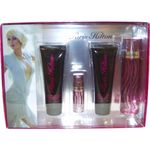 Paris Hilton for Women 4 Piece Set Includes: 3.4 oz Eau de Parfum Spray + 0.25 oz Eau de Parfum Purse Spray + 3.0 oz Body Lotion + 3.0 oz Bath and Shower Gel
