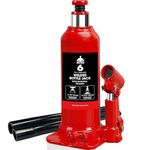 Jack Boss Bottle Jack 6 Ton (13,200 LBs) Hydraulic Car Jack, Fit for Auto Truck Repair and House Lift, Red