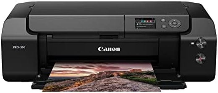 Canon imagePROGRAF PRO-300 Wireless Color Wide-Format Printer, Prints up to 13"X 19", 3.0" LCD Screen with Profession Print & Layout Software and Mobile Device Printing, Black, One Size