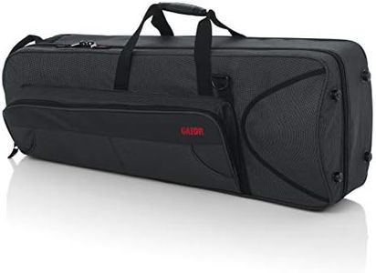 Gator Cases Lightweight Polyfoam Trombone Case with Removable Strap and Rubber Interlocking Carry Handle; (GL-TROMBONE-F)