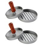 Bridge2Shopping Burger Press, Hamburger Moulds, Burger Molds, Burger Patty Maker, 4.5 Inch' Diameter, Pack 2