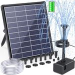 POPOSOAP 6.5W Solar Fountain Pump f