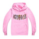 LQBNZQZ Hoodies for Girls Boys Fashion Sport Sweatshirt Kid Long Sleeve Shirts Pullover Novelty Cute Tracksuit(Pink, 11-12 Years)