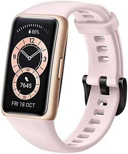 HUAWEI Band 6 - All-Day SpO2 Monitoring, 1.47" FullView Display, 2-Week Battery Life, Fast Charging, Heart Rate Monitoring, Sleep Tracking, 96 Workout Modes, Message Notifications, Sakura Pink