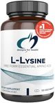 Designs For Health - Lysine Capsules 1500mg - 120 Vegetarian Capsules