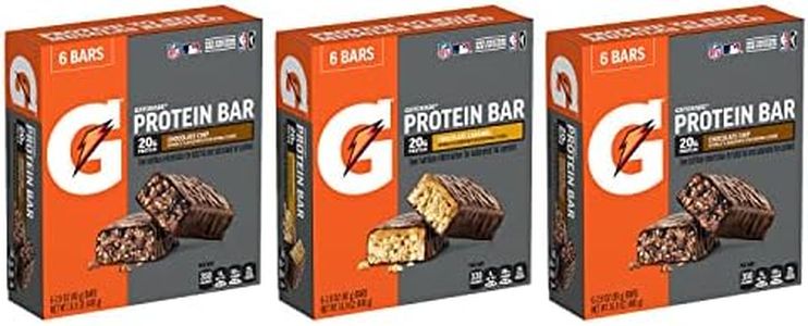 Gatorade Whey Protein Bars, Variety Pack, 2.8 oz bars , 18 Count (Pack of 1)