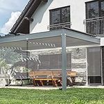 BBHW Villa Patio Porch Roller Shades Transparent/Rainproof/Dustproof, Pull Down Clear PVC Curtain Screen Fence Cover, for Garden Pergola Gazebo (Size : 65cmx160cm/25inx63in)