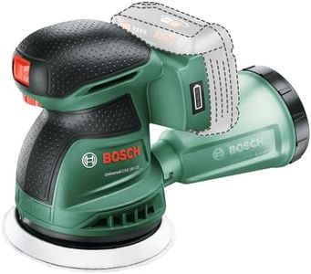 Bosch Cordless Random Orbit Sander UniversalOrbit 18V-20 (Sanding on Medium to Large Wooden, Varnished and Painted Surfaces; Diameter: 125mm; 18 Volt System; Without Battery)
