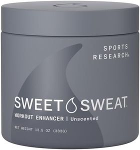 Sweet Sweat Unscented 'Workout Enhancer' Gel - Maximize Your Exercise & Sweat Faster - 13.5oz Jar (Unscented)