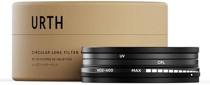 Urth 52mm 3-in-1 Lens Filter Kit - UV, Circular Polarizing (CPL), Variable Neutral Density ND2-400 Multi-Coated Optical Glass, Ultra-Slim Camera Lens Filters