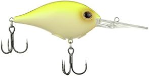 Berkley Dime Freshwater Fishing Lure, Vanilla Chartreuse, 3/4oz, Authentic Balsa-Like Action, Equipped with Sharp Fusion19 Hook, Ideal for Bass Fishing