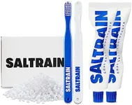 SALTRAIN Clean Breath Toothpaste with Gray Salt | Natural Toothpaste for Fresh Breath, Zero Cavity and Resilient Gums | Mild Scent, No Fluoride & Mint Flavored Toothpaste (Couple Set)