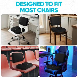 FORTEM Office Chair Cushion – Memory Foam Seat Pad for Comfort
