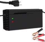 36V / 43.8V 10A Lifepo4 Lithium Charger 110V 120V for 36V Lifepo4 Battery with Cooling Fan Multiple Protection Functions