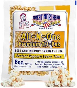 Case of 12 Popcorn Packs - All-In-One Kit with 6-Ounces of Pre-Measured Kernels, Salt, and Oil Packets for Popcorn Machines by Great Northern Popcorn