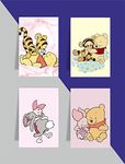 MACRO Winnie The Pooh Themed Magnetic Bookmark (Set of 4)