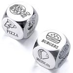 Date Night Dice Games for Couple Valentines Gifts for Boyfriend Girlfriend Gifts for Husband Wife Birthday Gift Ideas Dinner Food Decider Dice for Men Women Funny Engagement Wedding Gift Ideas