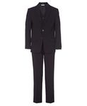 Calvin Klein Boys' 3-Piece Formal Suit Set, Deep Black, 10